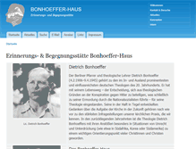 Tablet Screenshot of bonhoeffer-haus-berlin.de